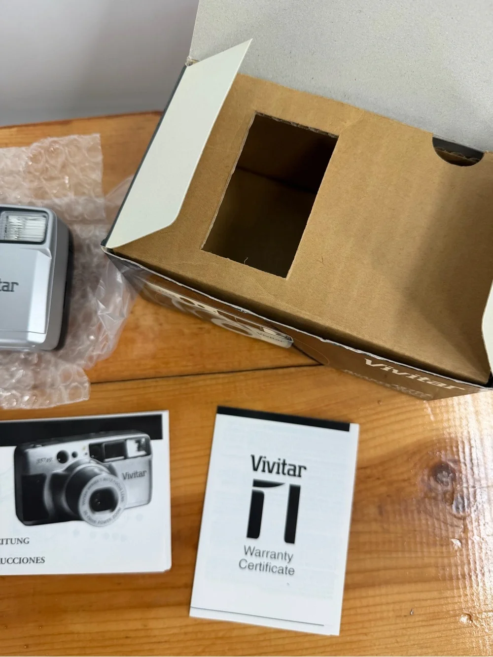 Vivitar 357PZ Quartz Date 35mm Film Camera New In Box NOS Complete